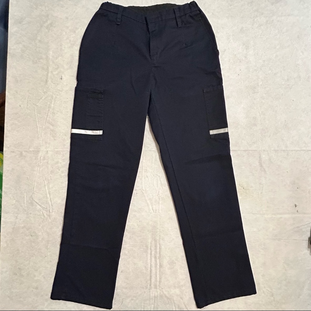 FedEx Stan Herman Blue Employee Delivery Uniform Reflective Pants Womens 00R